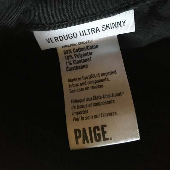 Paige Verdugo Ultra Skinny leggings jeans Size 29 - Picture 8 of 8